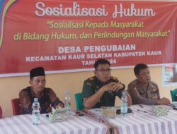 Dengan Adanya Sosialisasi Hukum, Kades Pengubaian Berharap Masyarakat Lebih Melek Hukum