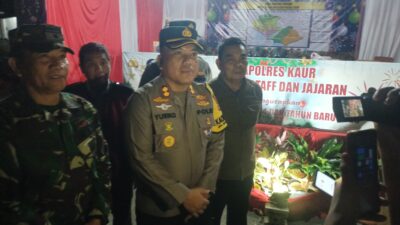 Pastikan Pengamanan Malam Natal, Kapolres Kaur Lakukan Pengecekan di Beberapa Gereja dan Pos Nataru